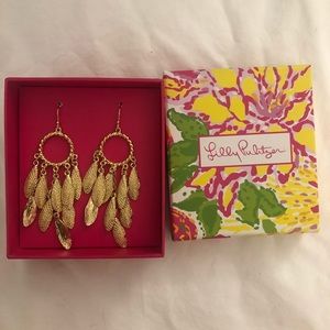 Gold Lily Pulitzer Sea Shell Earrings